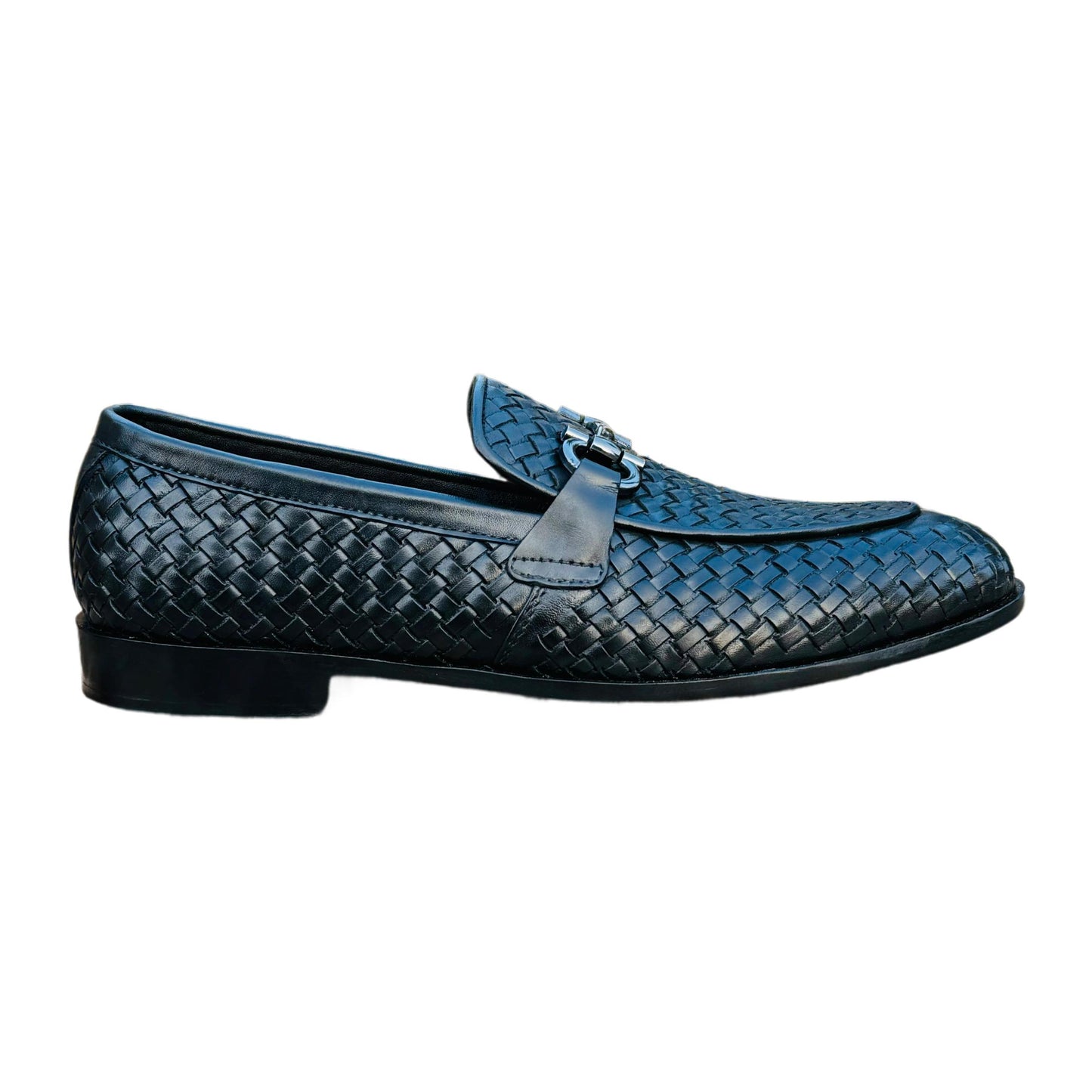 BLACK LEATHER BRAIDED FORMALS