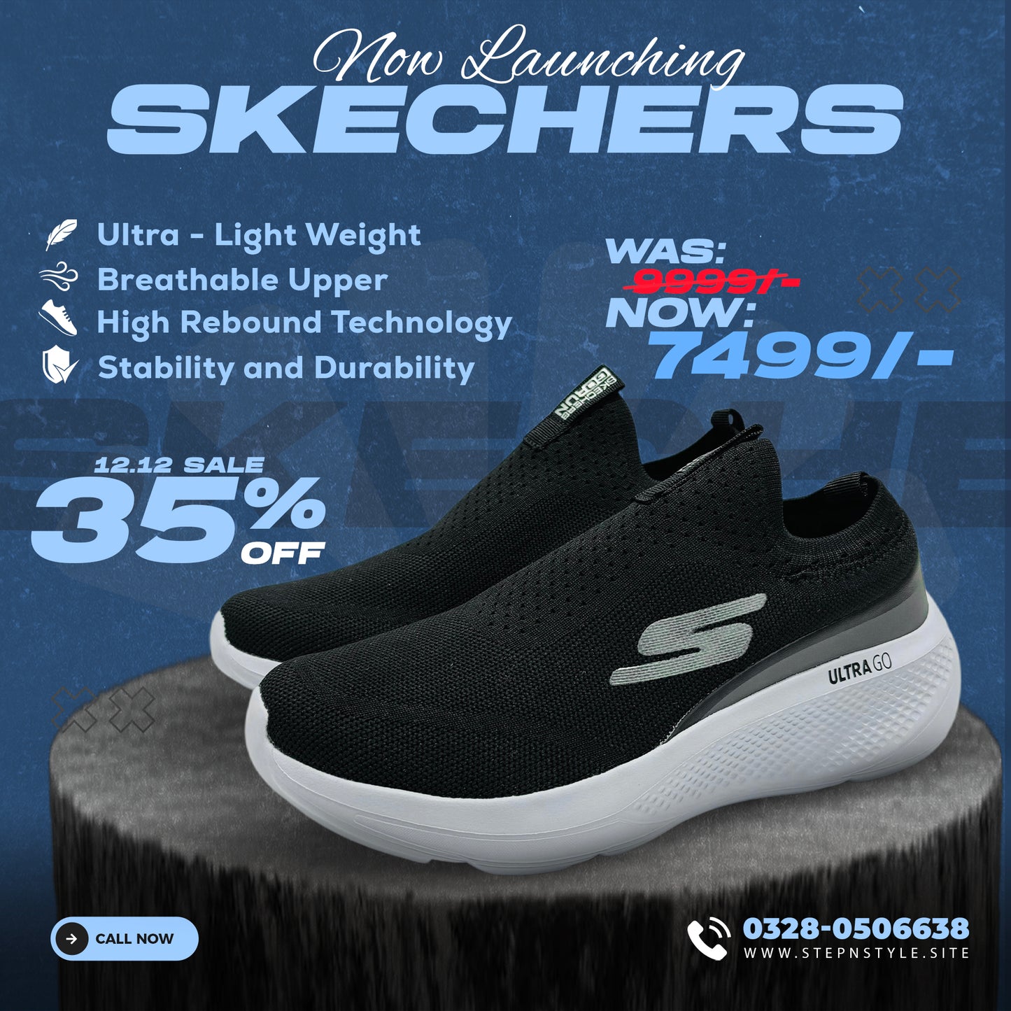 Black White Skechers