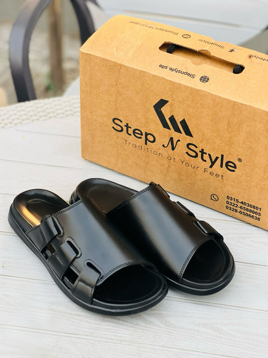 M1-BLACK OXF-SLIPPERS