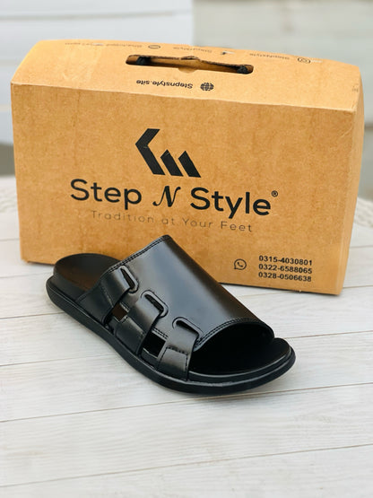 M1-BLACK OXF-SLIPPERS