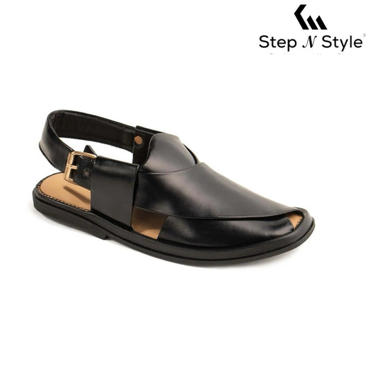 ROUND BLACK PESHAWARI Chappal