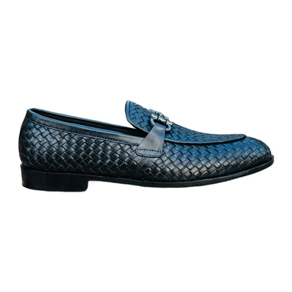 BLACK LEATHER BRAIDED FORMALS