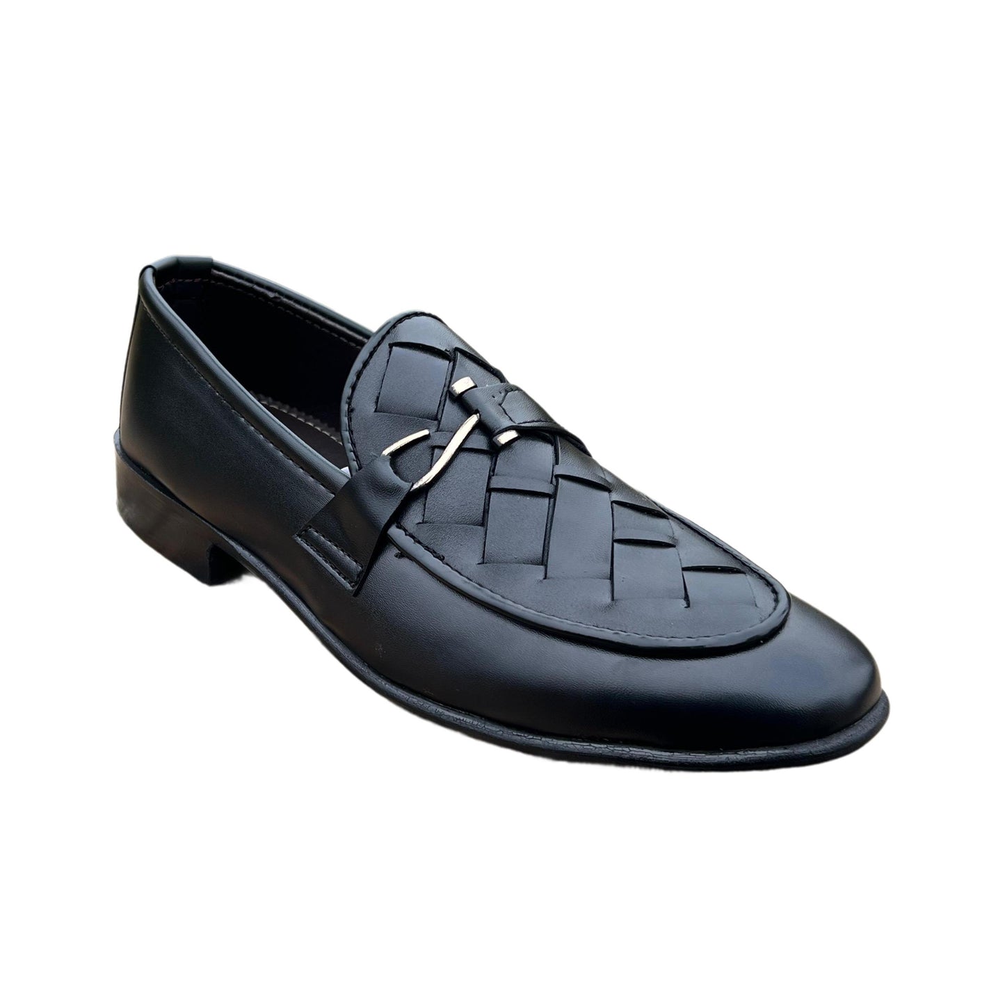 BLACK J FORMAL SLIP-ONS