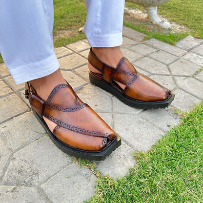 LEATHER PUSHAWARI CHAPPAL