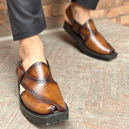 LEATHER PUSHAWARI CHAPPAL