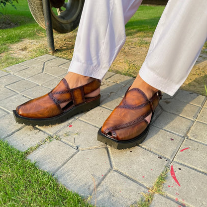 LEATHER PUSHAWARI CHAPPAL
