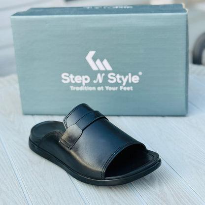 LEATHER S-10 OXF- SLIPPERS